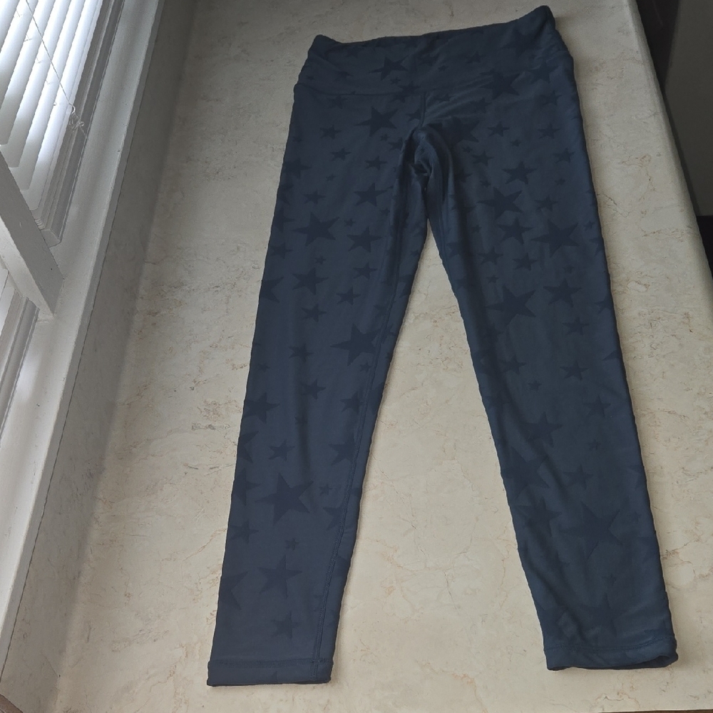 Mono B Blue Leggings Form-Fitting Athletic Wear